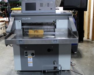 Polar 66 Programmable Paper Cutter, Model 66X, Cutting Width Up To 67CM, 72" X 49" X 74"