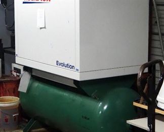 Champion Evolution Air Compressor, Model HER15F-12, 15 HP, 120 Gal Tank, And Air Dryer , Model CRN50A-1, 3 Phase