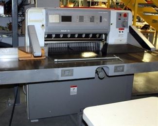 Polar Programmable Paper Cutter, Model 78E, 58" x 78" x 80"