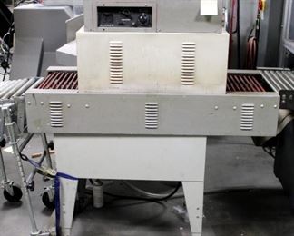 Clamco Shrink Tunnel, Model 85, On Wheels, Includes Red Oxide Rubber Replacement Tubing, Qty 2 Boxes