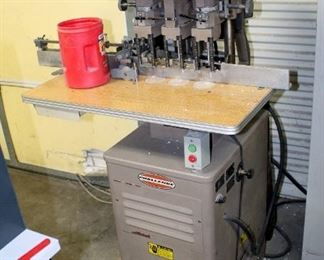 Challenge 3 Hole Punch Paper Drill, Model EH3A, Single Phase, Includes Punch Heads And Punch Blocks