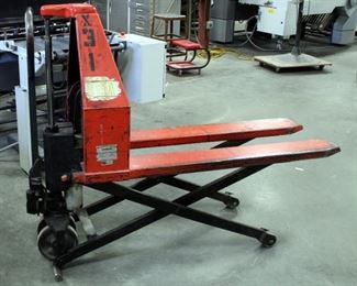 Raymond Battery Powered Scissor Pallet Jack, Model RTMXE20-X-45, 5000 Pound Capacity