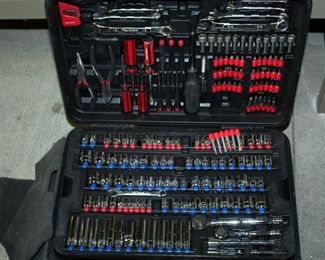 Task Force Tool Set, Including Pliers, Hex Keys, Wrenches, Bits, Drivers With Bits, Sockets And More, Includes Rolling Case