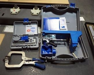 Kreg Jig K4 System And Kreg R3 Accessory, Both In Carrying Cases, Includes Vise Clamp