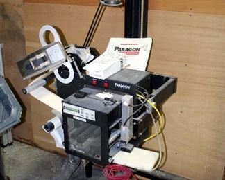 Paragon Labeling System Model 8543110, On Rolling Stand