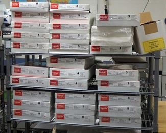 Safco 5 Drawer Steel Flat File Cabinets, Qty 2, 24" x 36"