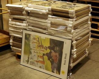 Disney Oswald The Lucky Rabbit Canvas Framed Prints, 23" x 16", New in Package, Approx 65, Contents Of Pallet