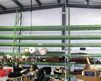 Heavy Duty Steel Pallet Racking, 16' End Supports, Qty 4, 12' Cross Braces, Qty 44