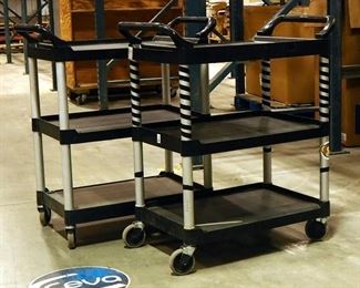 Rubbermaid Rolling Carts, 38" x 33.5" x 18.5", Qty 2