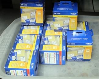 Brother 2.4" x 3.9" Adhesive Labels, Model DK1202, New In Box, Qty 9