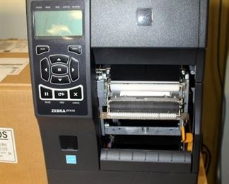 Zebra ZT410 Label Printer, Powers On, Includes Ribbon