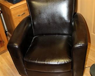 Vinyl Upholstered Reception Chairs, Qty 2, 34" x 31" x 28"