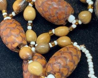 Artisanal Arts & Crafts Pinecone Necklace, Jewelry
