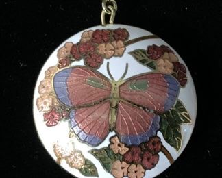 Enamel Butterfly Pendant Jewelry
