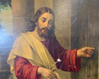 Digital Print on Wood of Jesus, Artwork
