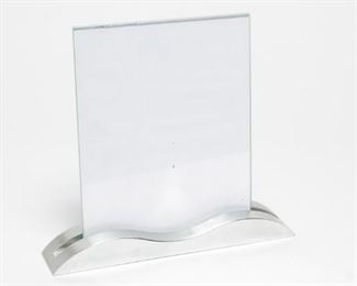 Nambe "Wave" Glass & Alloy Picture Frame
