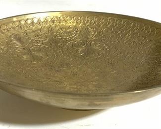 Vintage Ornate Brass Trinket Dish
