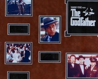 The Godfather Photograph Collage w Autographs

