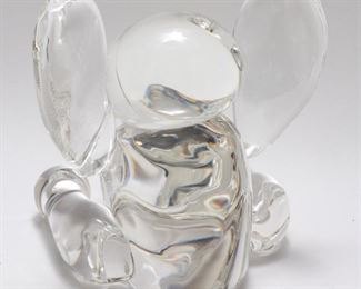 Steuben Glass Elephant Figural Sculpture
