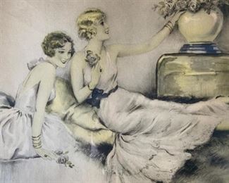 CAMILA LUCAS Signed Aquatint 1934, Artwork
