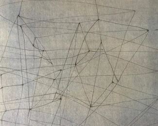 Lithograph of Abstracted Lines, Artwork
