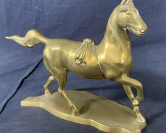 Brass Sculpture of Horse, Decorative Figural
