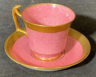 Staffordshire Porcelain Teacup & Saucer
