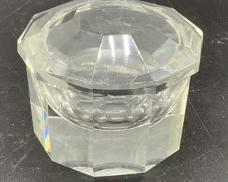 Lidded Glass Trinket Box
