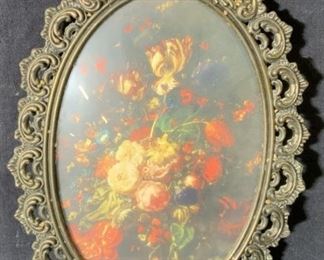 Offset Lithograph of Floral Still Life, Artwork
