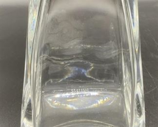 Thick Walled Crystal Vase
