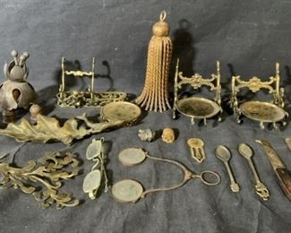 Collection of Oddities & Metal Desk Accessories
