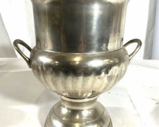 Pedestaled Handled Metal Urn Ice Bucket
