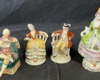 4 Japanese Porcelain Figurines
