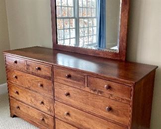 Beautiful Triple 10-drawer dresser w/ mirror