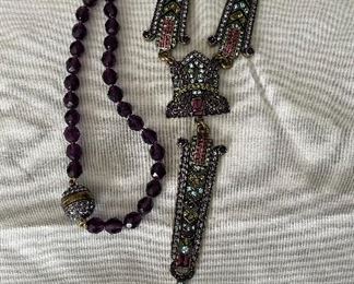 Amethyst /purple necklace by Heidi Daus