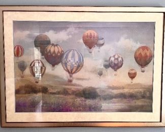 Hot Air Balloons  - Framed  42 x 30