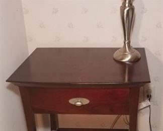 Arhaus Nightstand and Lamp