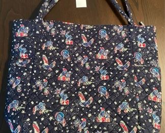 New Vera Bradley Holiday Owls Tote
