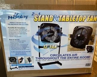NIB Air Innovations 2 in 1 Fan with Remote