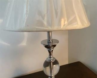 Set of 2 Polished Nickel Lamps