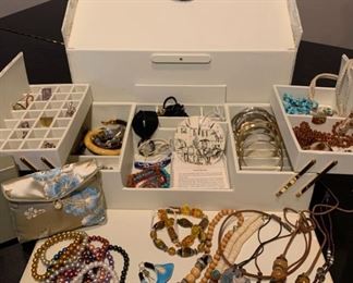 Toile Jewelry Box Filled