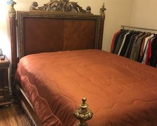 King bed with matching nightstand and dresser