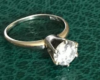 LARGE DIAMOND ENGAGEMENT RING...great quality 