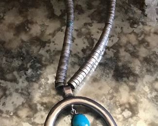 Navajo Sterling turquoise necklace 