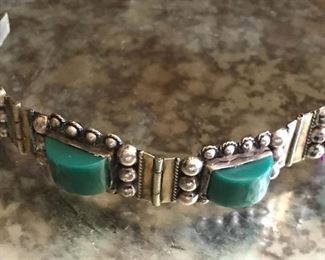 Navajo malachite bracelet 