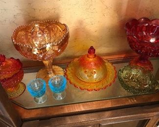 Gorgeous Carnival and depression glass