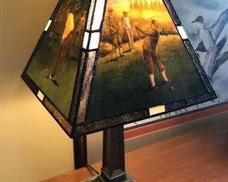 Stained Glass golf lamp