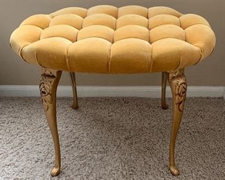 Vintage Tufted Stool