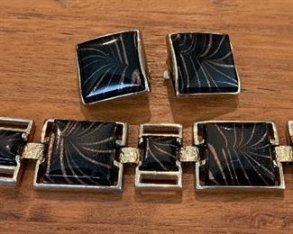 Vintage Sherman Bracelet and Earrings