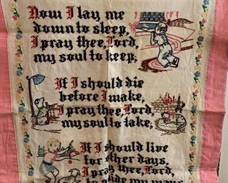 "Now I lay me down to sleep...